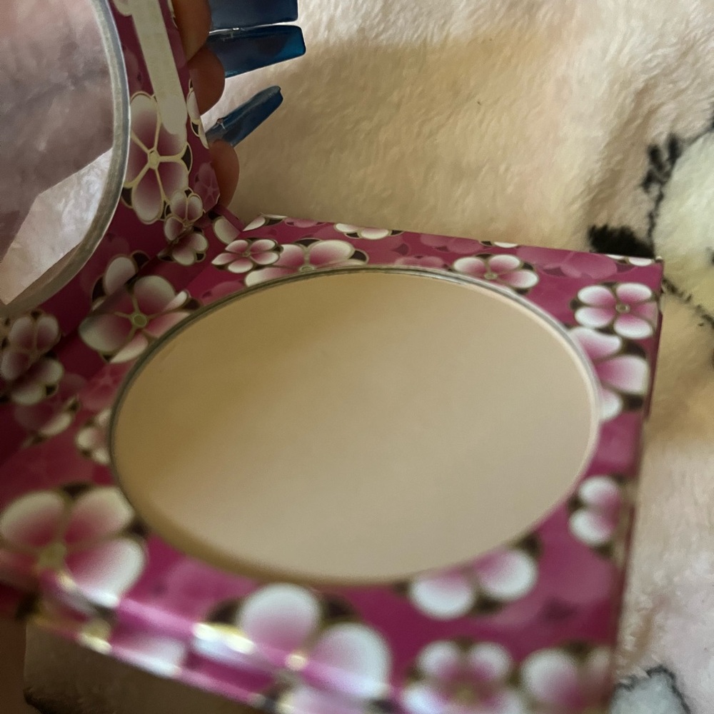 Pink Floral Compact Mirror